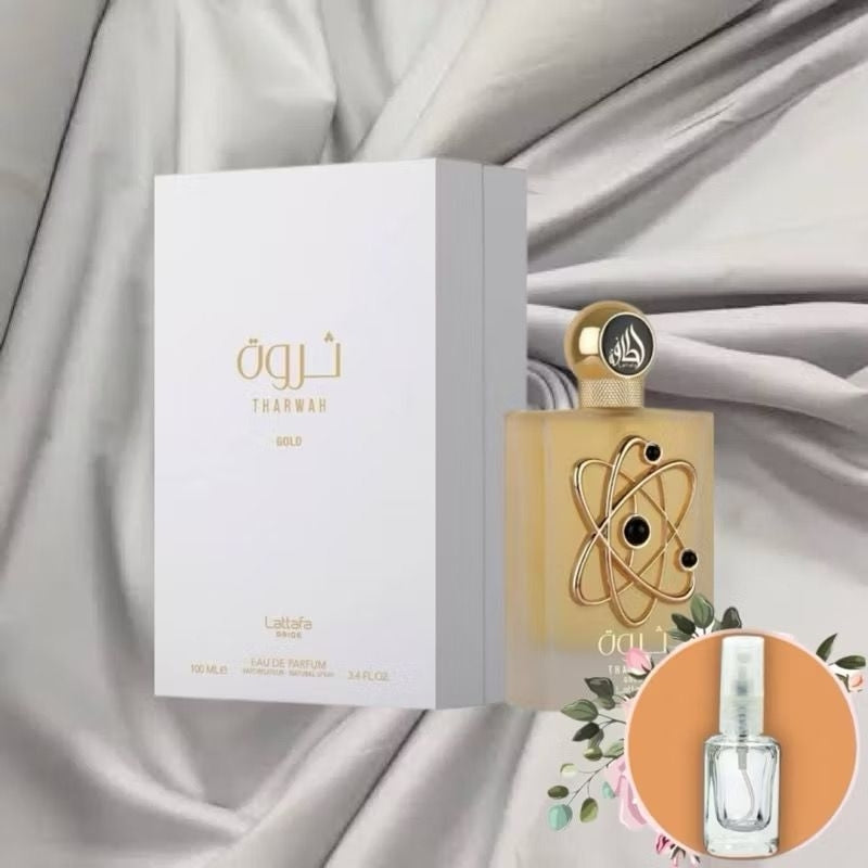 Tharwah Gold da Lattafa | Perfume Árabe de Luxo e Excelência